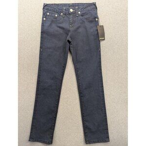 True Religion Geno Relaxed Slim Jeans Boys 16 Blue Dark Wash Stretch Denim NWT